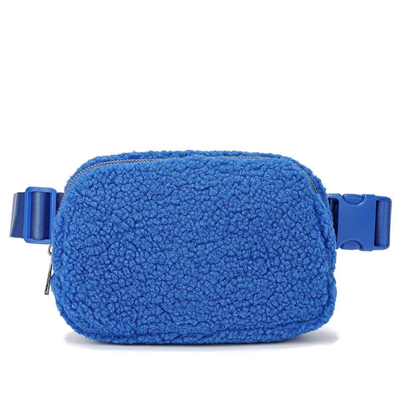 Fluffy Belt Bag Fanny Pack Waist Bag with Adjustable Strap 