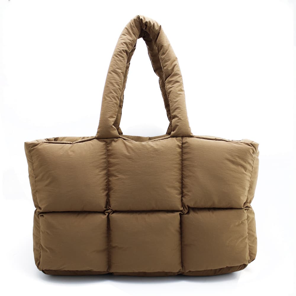 Large Quilted Tote Bag Lightweight Down Cotton Padded Shoulder Bag Large Puffer Tote Large Quilted Tote Bag Lightweight Down Cotton Padded Shoulder Bag Large Puffer Tote