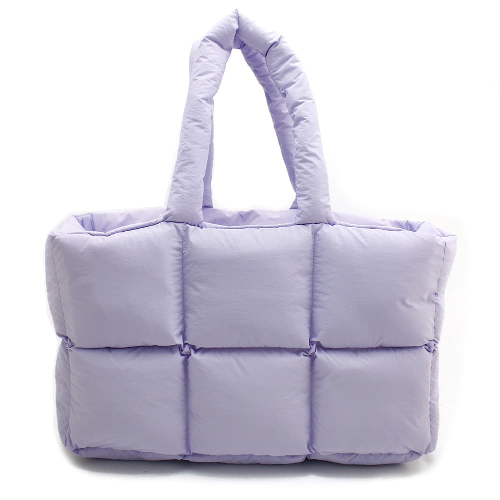 Large Quilted Tote Bag Lightweight Down Cotton Padded Shoulder Bag Large Puffer Tote
