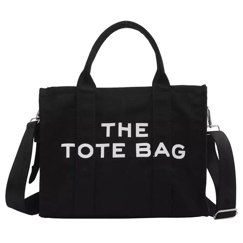 Large Capacity Zipper The Tote Bag Cotton Canvas Shopping Tote Bag Large Capacity Zipper The Tote Bag Cotton Canvas Shopping Tote Bag