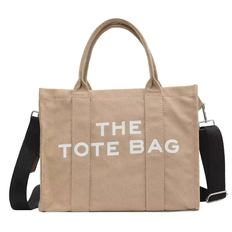 Large Capacity Zipper The Tote Bag Cotton Canvas Shopping Tote Bag Large Capacity Zipper The Tote Bag Cotton Canvas Shopping Tote Bag