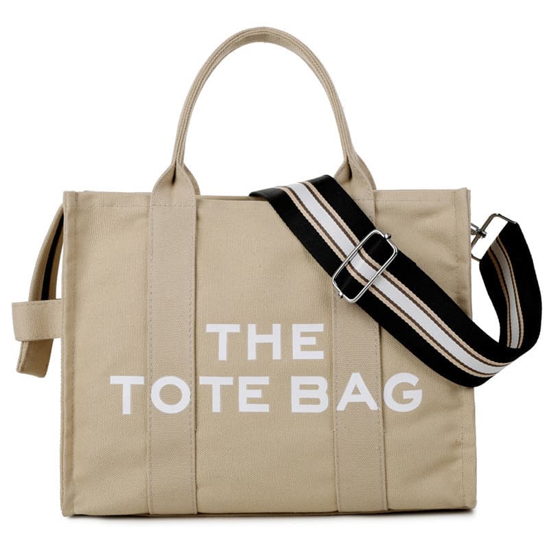 Large Capacity Zipper The Tote Bag Cotton Canvas Shopping Tote Bag Large Capacity Zipper The Tote Bag Cotton Canvas Shopping Tote Bag