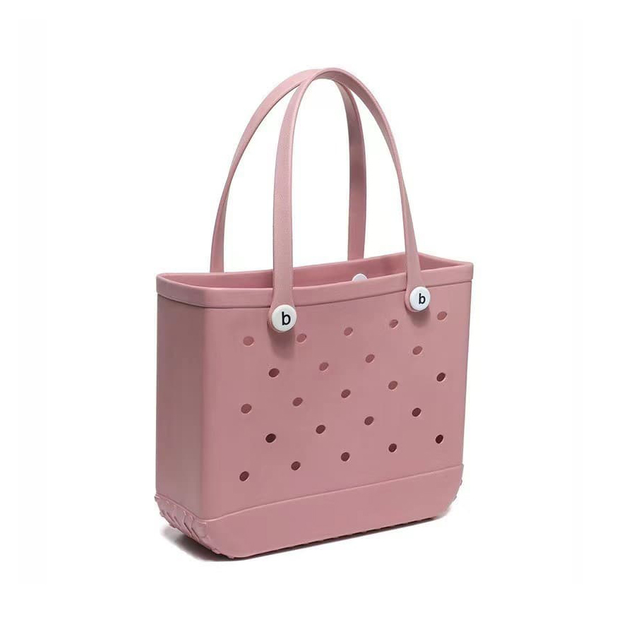 Casual Tote Bag Lightweight EVA Beach with Open Closure Casual Tote Bag Lightweight EVA Beach with Open Closure