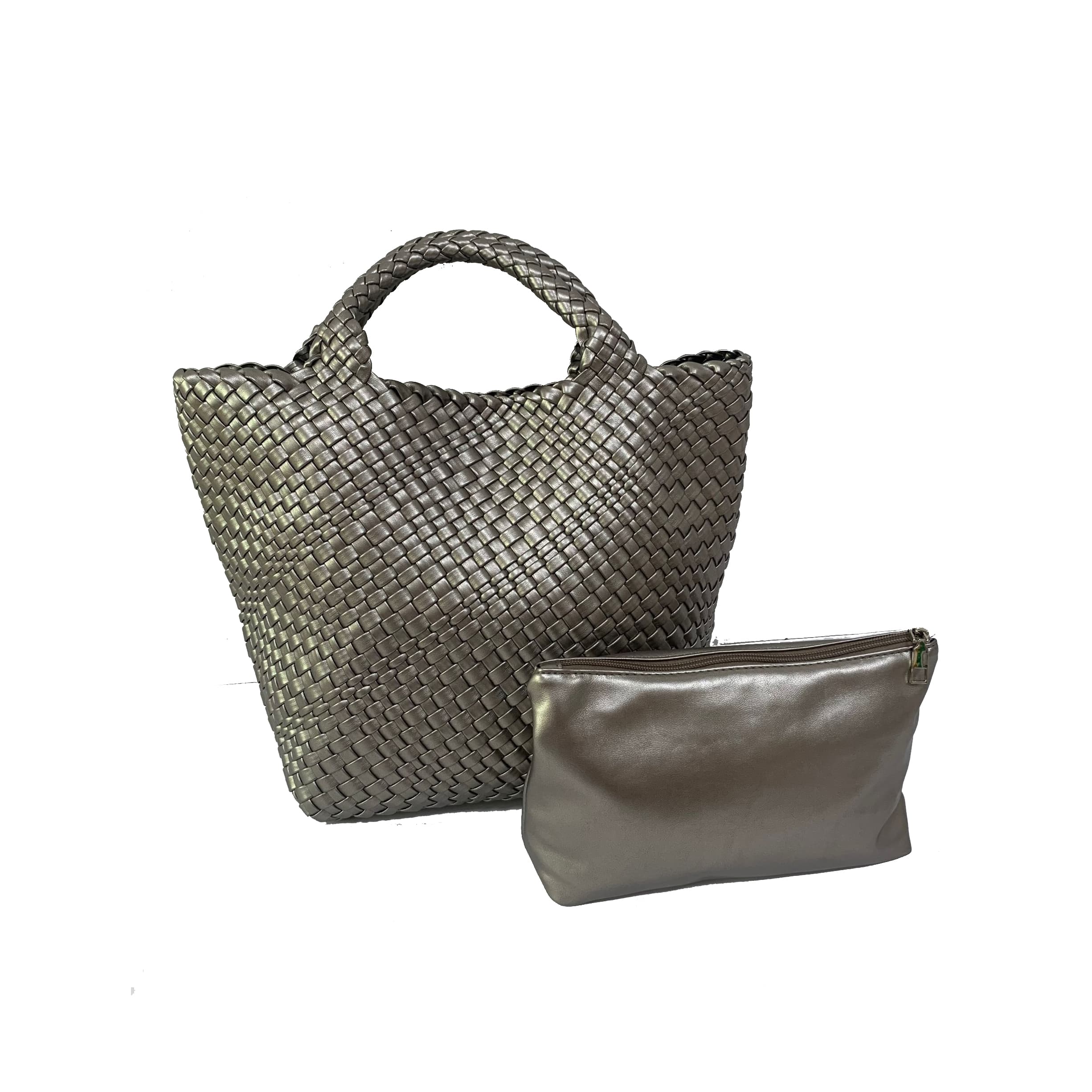 Woven Bag Vegan Leather Tote Bag Handmade Handbag and Purse Woven Bag Vegan Leather Tote Bag Handmade Handbag and Purse