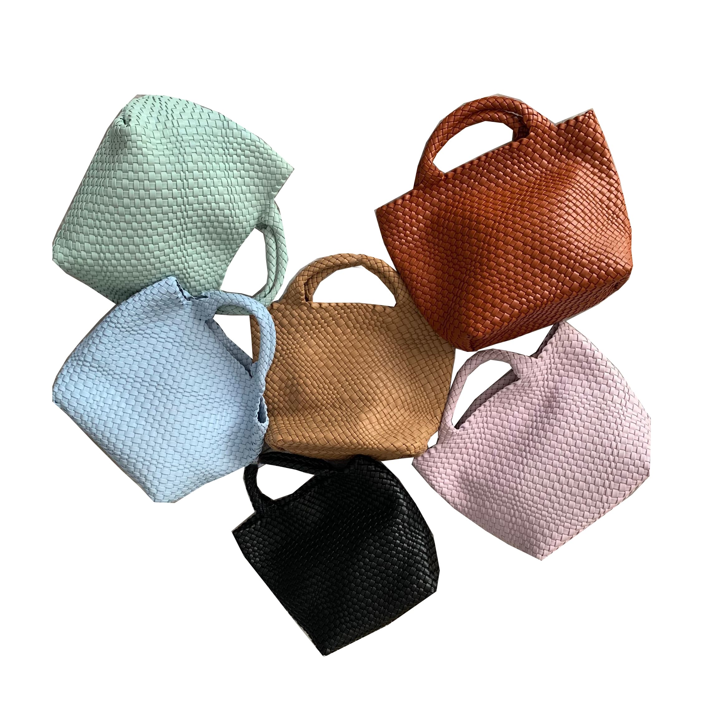 Woven Bag Vegan Leather Tote Bag Handmade Handbag and Purse Woven Bag Vegan Leather Tote Bag Handmade Handbag and Purse