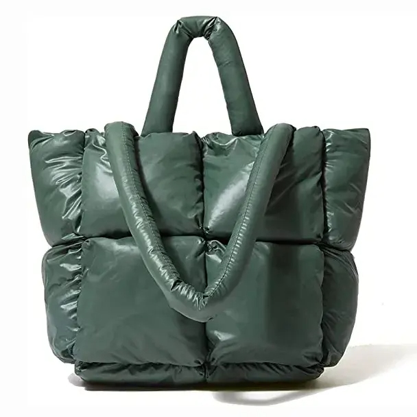 Nylon Shoulder Bag Puffer large Tote Bag Quilted Tote Shoulder Bag Nylon Shoulder Bag Puffer large Tote Bag Quilted Tote Shoulder Bag
