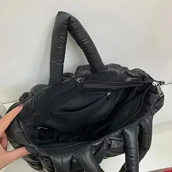 Nylon Shoulder Bag Puffer large Tote Bag Quilted Tote Shoulder Bag Nylon Shoulder Bag Puffer large Tote Bag Quilted Tote Shoulder Bag