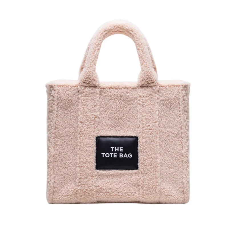 Trendy Fluffy Tote Bag Teddy Tote Bag