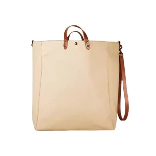 Heavy Duty Large Women's Canvas Tote Bag with Cotton Lining Fashionable Open Closure 