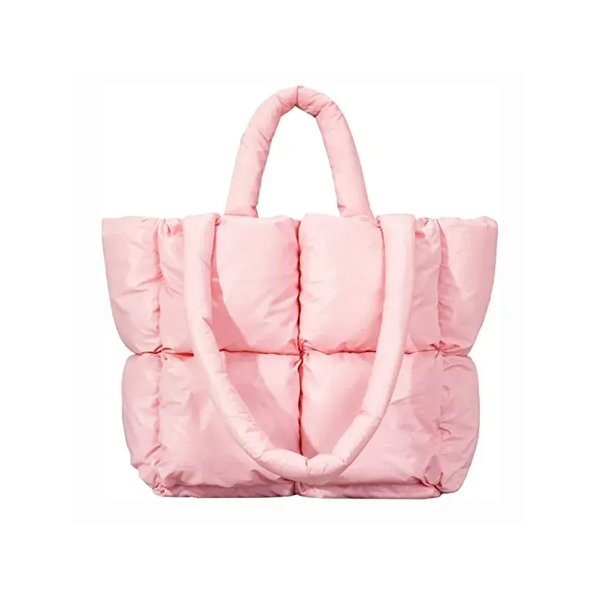 Nylon Shoulder Bag Puffer large Tote Bag Quilted Tote Shoulder Bag