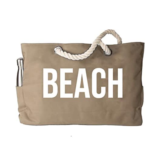 Waterproof Durable Heavy Duty Canvas Large Summer Beach with Rope Handles Waterproof Durable Heavy Duty Canvas Large Summer Beach with Rope Handles