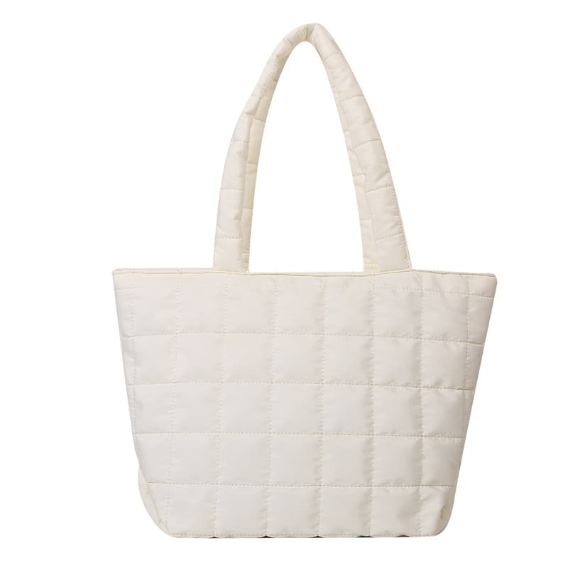 Quilted Lattice Tote Bag and Large Capacity Shoulder Bag