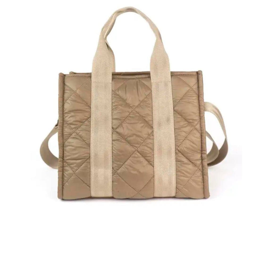Quilted Puffer Tote Bag