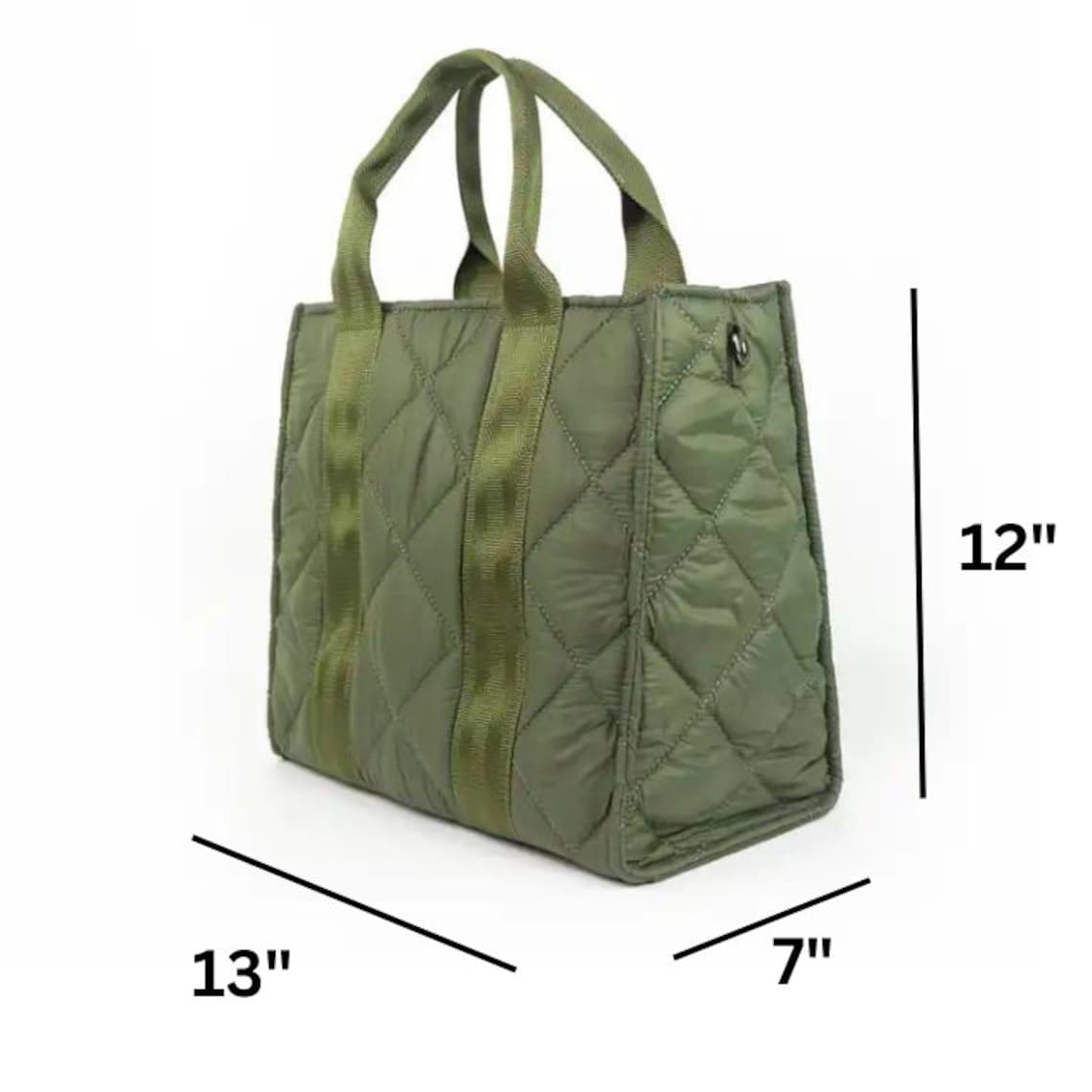 Quilted Puffer Tote Bag