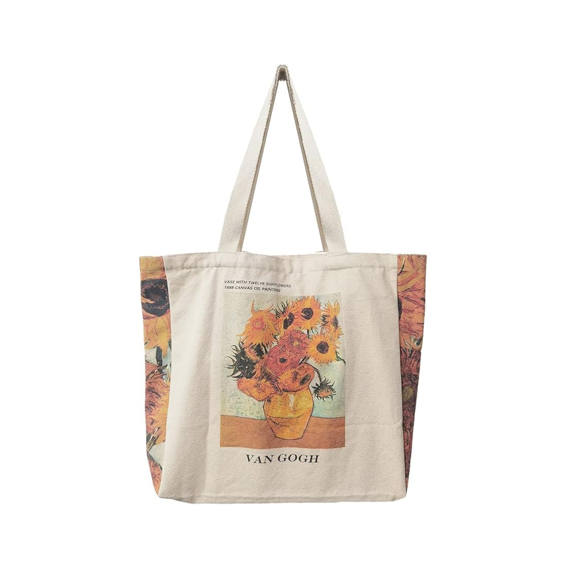 Lightweight Cotton Tote Handbags Medium Reusable Grocery Shopping Cloth Bags