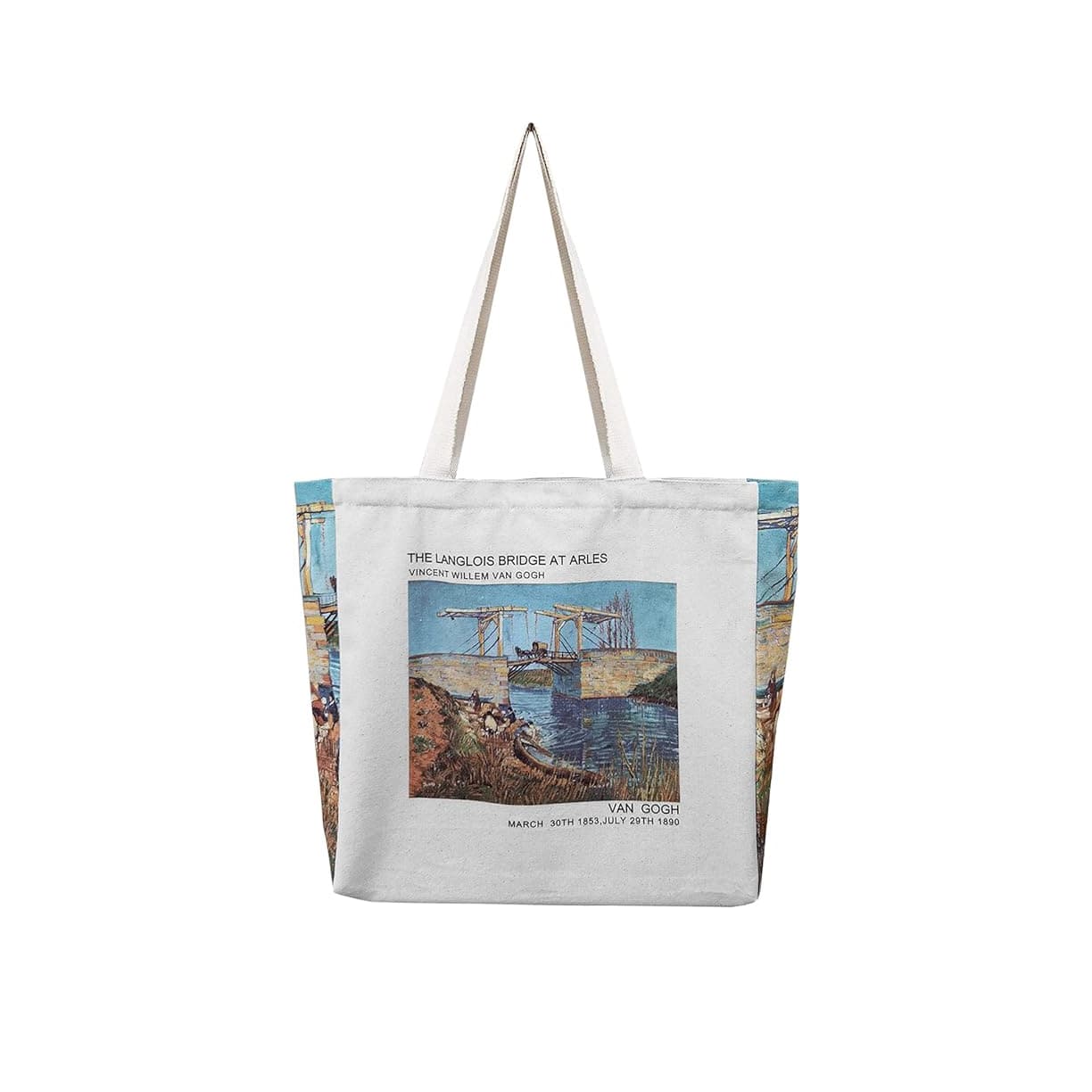 Lightweight Cotton Tote Handbags Medium Reusable Grocery Shopping Cloth Bags