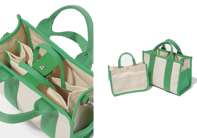 Heavy Duty Sturdy Linum Tote Bags with Pipings