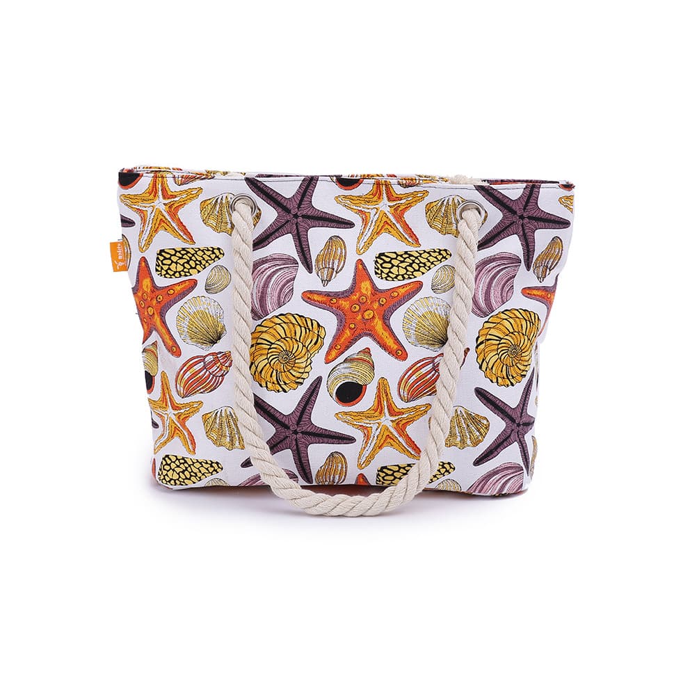 Shopping Grocery Beach Tote Bag with Rope Handle and Zipper Shopping Grocery Beach Tote Bag with Rope Handle and Zipper