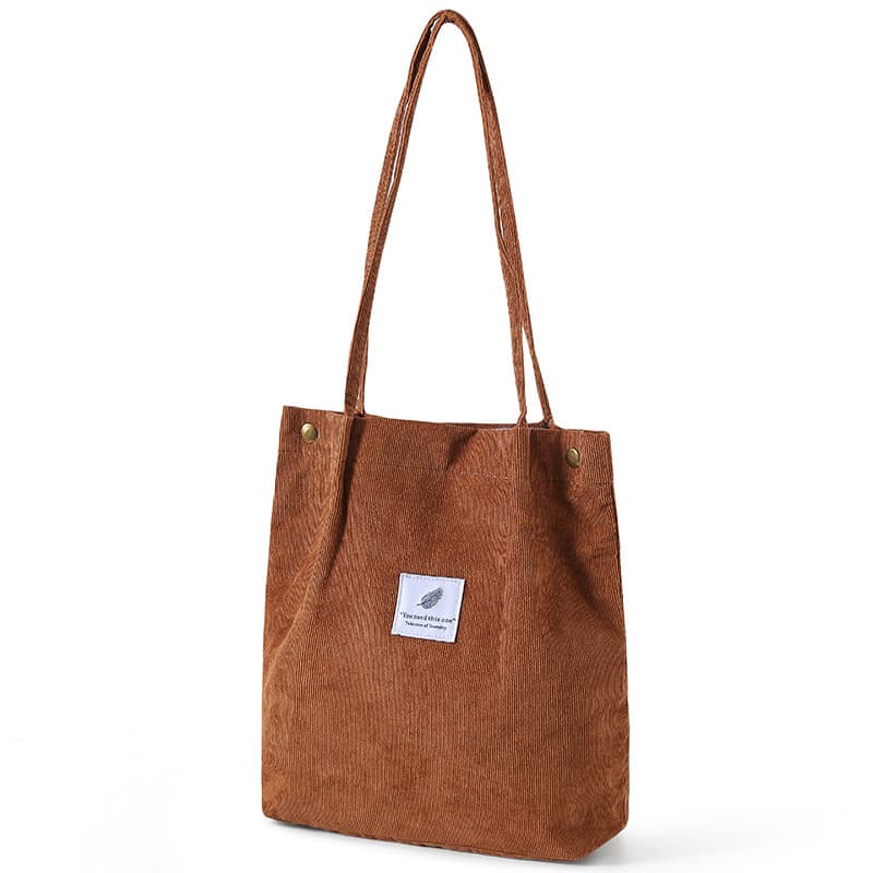 Canvas Corduroy Tote Shoulder Bag Vintage Bag Canvas Corduroy Tote Shoulder Bag Vintage Bag