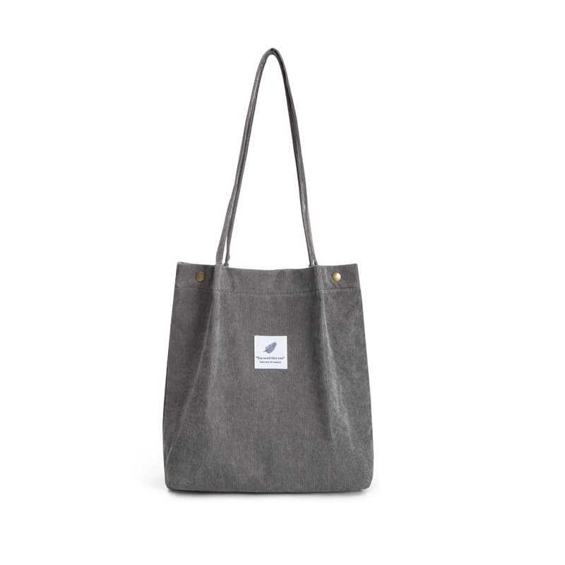 Canvas Corduroy Tote Shoulder Bag Vintage Bag 