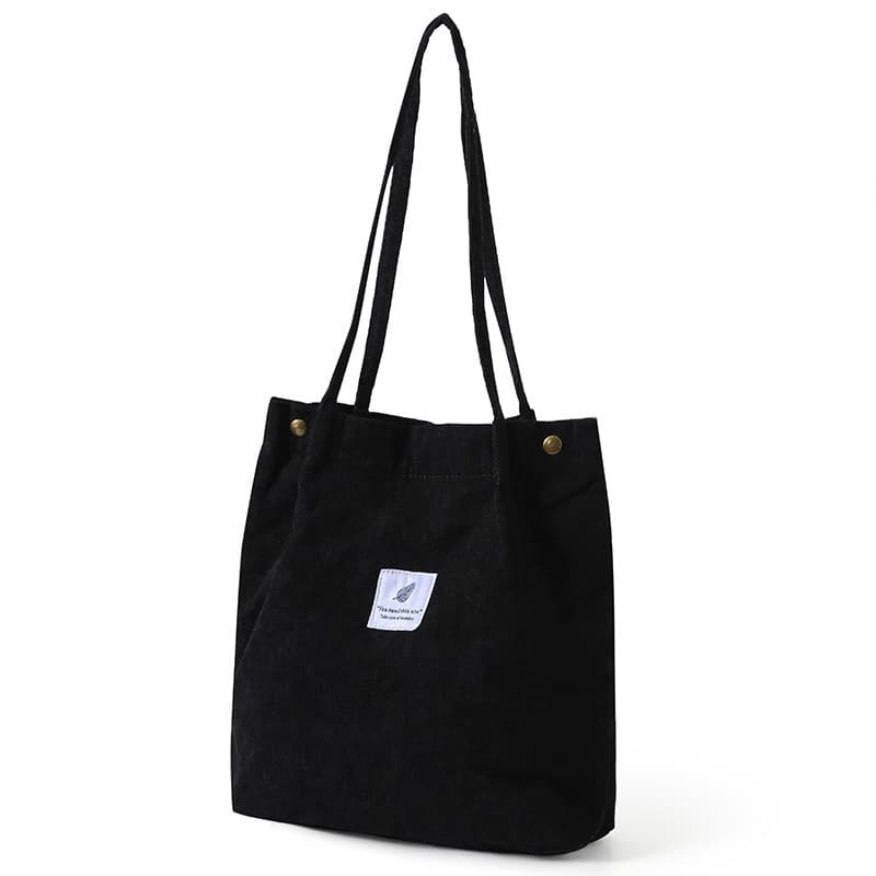 Canvas Corduroy Tote Shoulder Bag Vintage Bag 