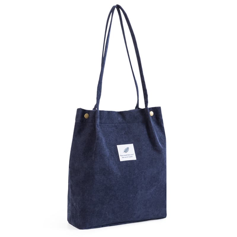 Canvas Corduroy Tote Shoulder Bag Vintage Bag 