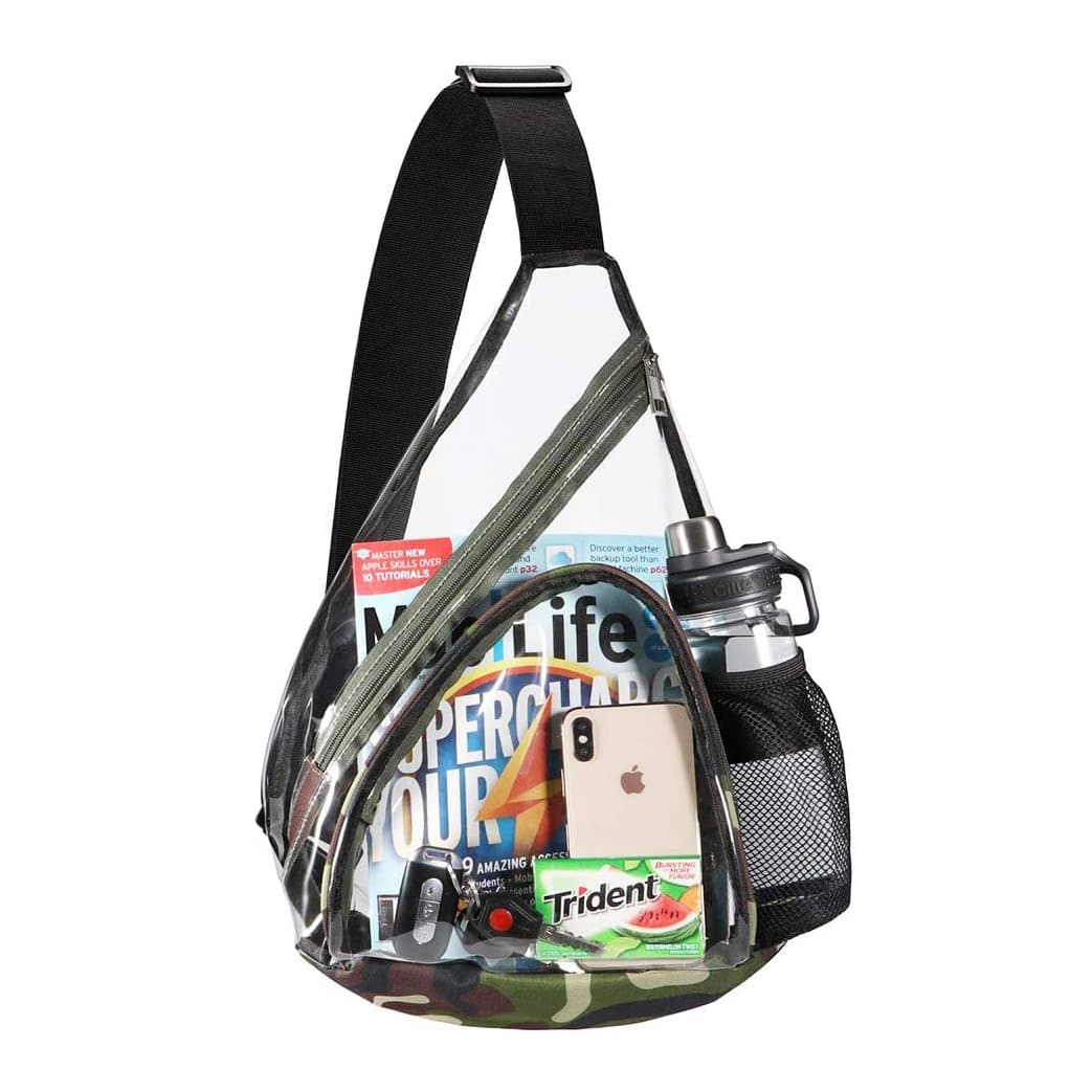 Sling Bag Stadium Approved Backpack with Adjustable Strap