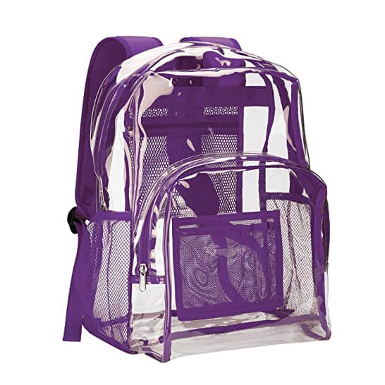 Clear PVC Transparent School Bag Backpack 