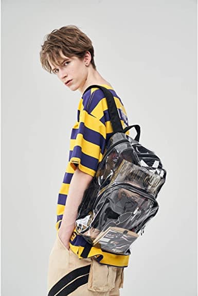 Clear PVC Transparent School Bag Backpack 
