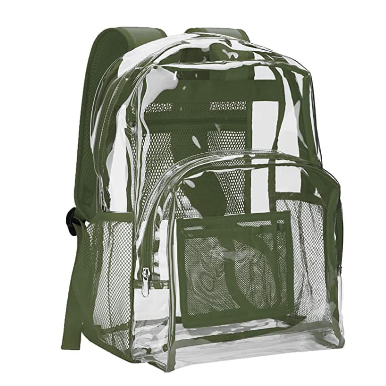 Clear PVC Transparent School Bag Backpack 