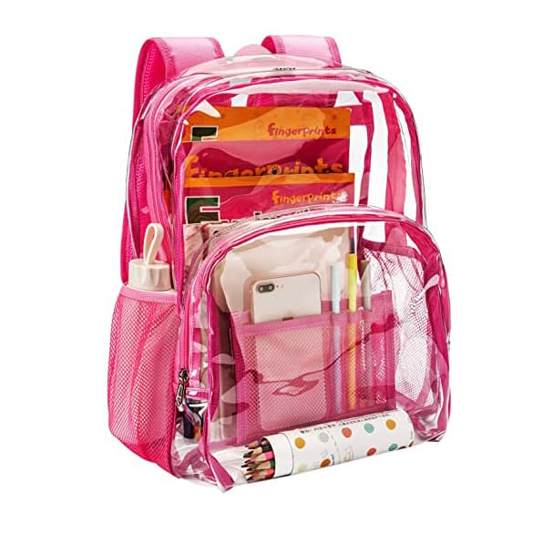 Clear PVC Transparent School Bag Backpack 