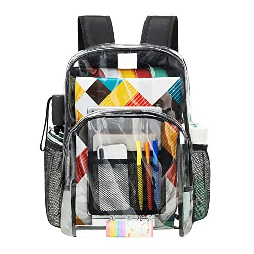 Clear PVC Transparent School Bag Backpack 