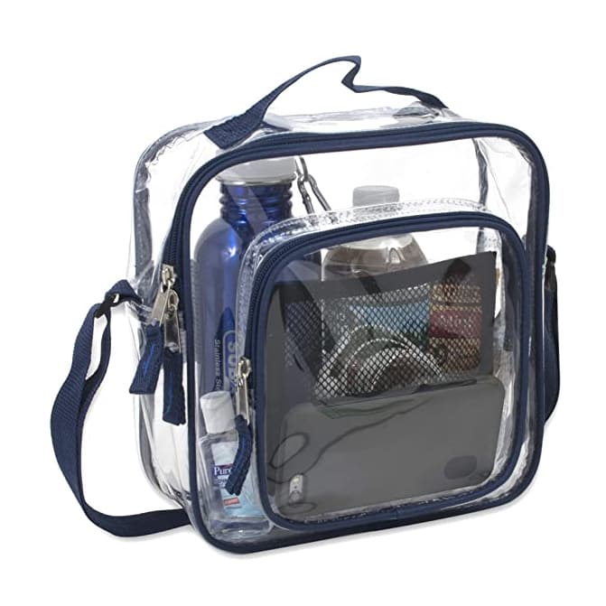 Transparent Clear PVC Crossbody Bag Stadium Approved Bag 