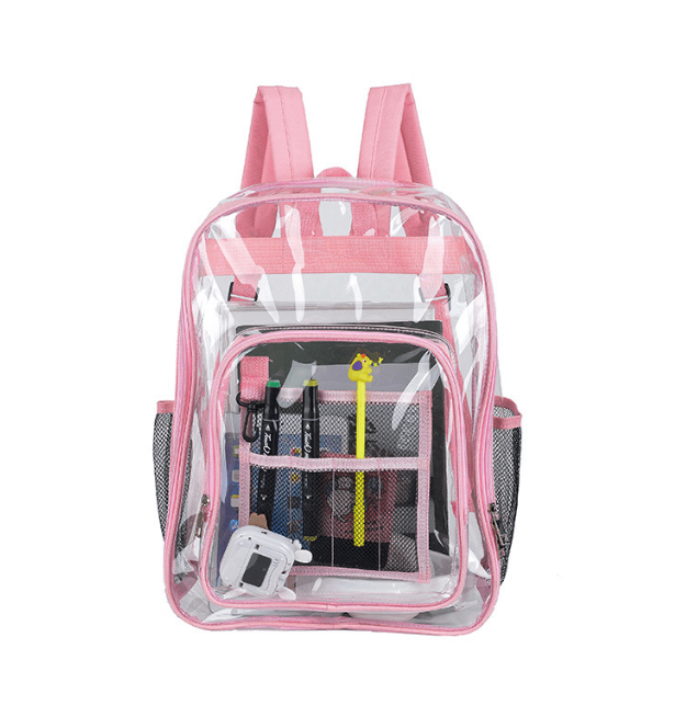 Clear PVC Backpack Set for School
