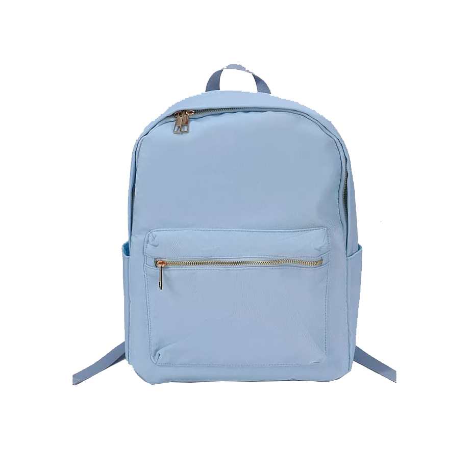 Nylon Backpack with Gold Zipper Nylon Backpack with Gold Zipper