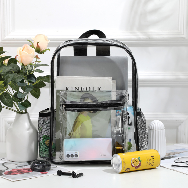 Clear Backpack PVC Transparent School Bag