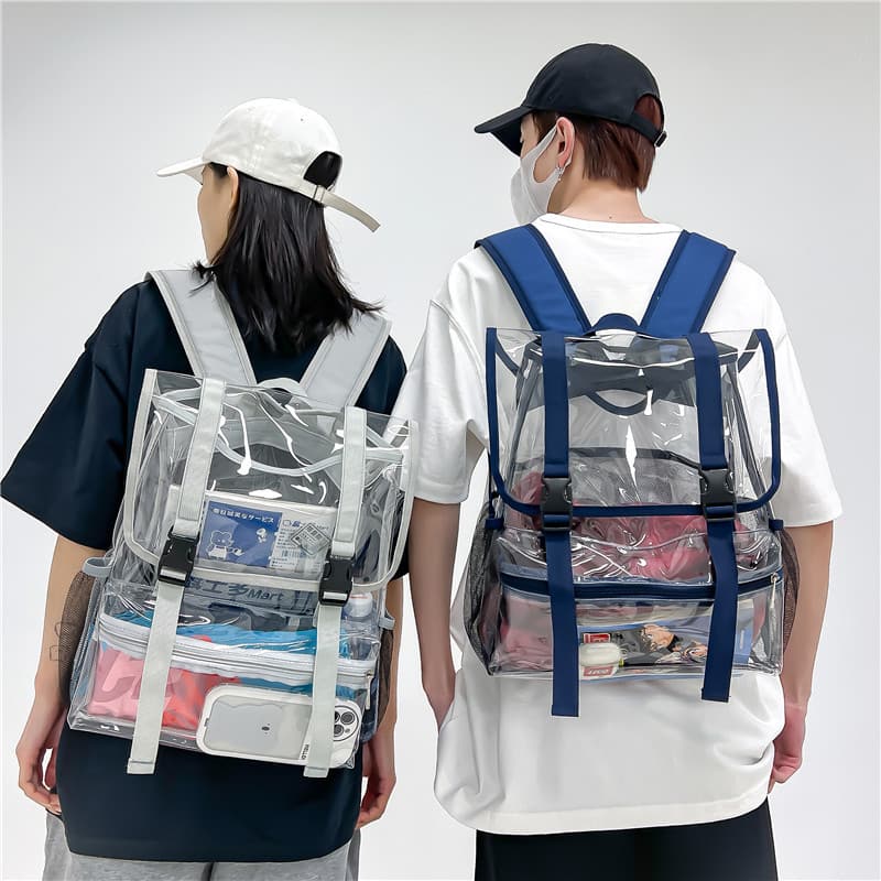 Heavy Duty Transparent Backpacks See-Through Bag Heavy Duty Transparent Backpacks See-Through Bag