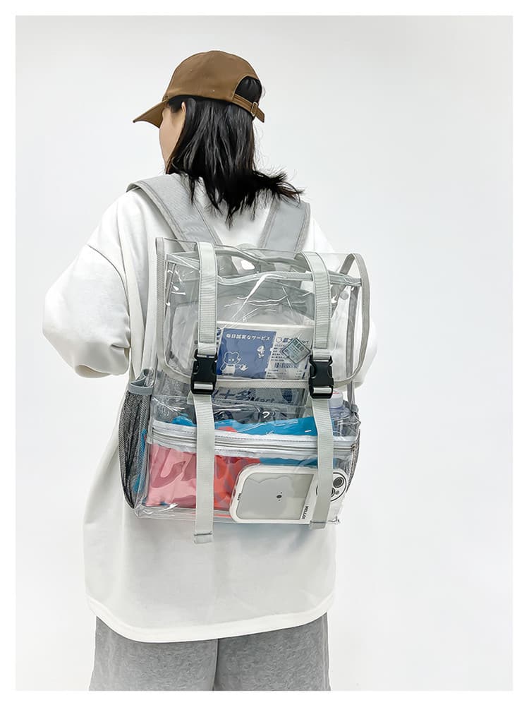 Heavy Duty Transparent Backpacks See-Through Bag Heavy Duty Transparent Backpacks See-Through Bag