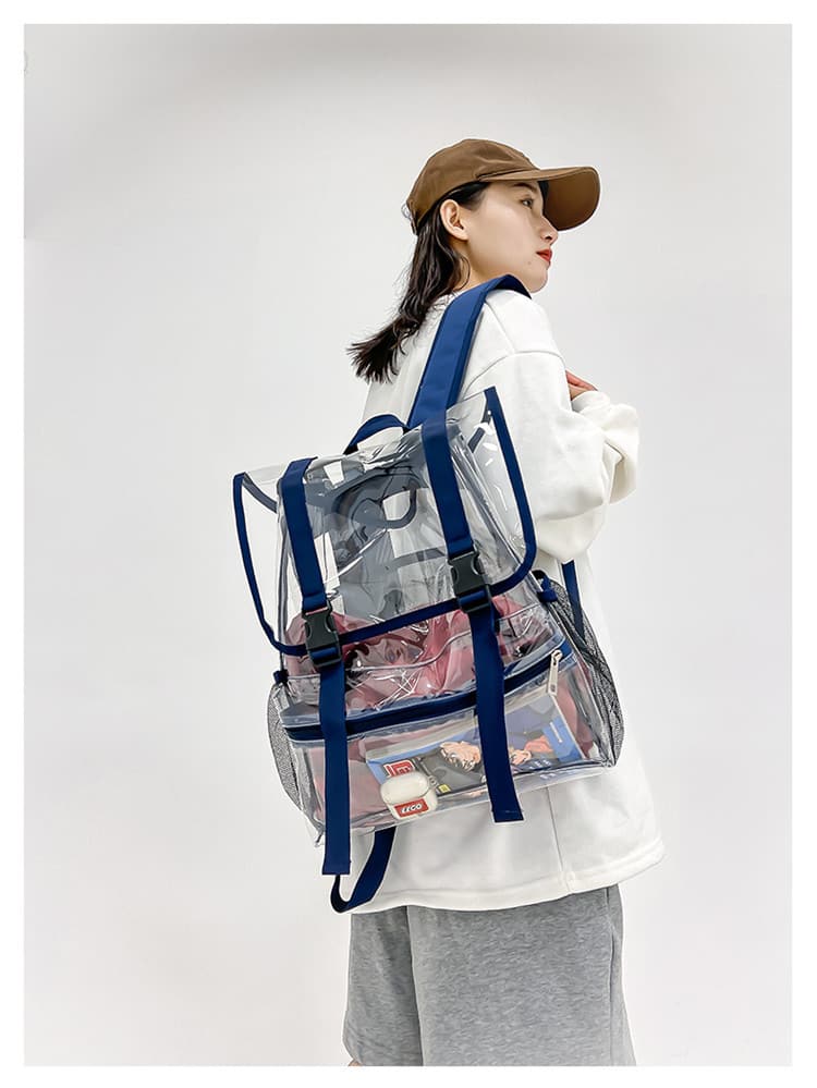 Heavy Duty Transparent Backpacks See-Through Bag Heavy Duty Transparent Backpacks See-Through Bag