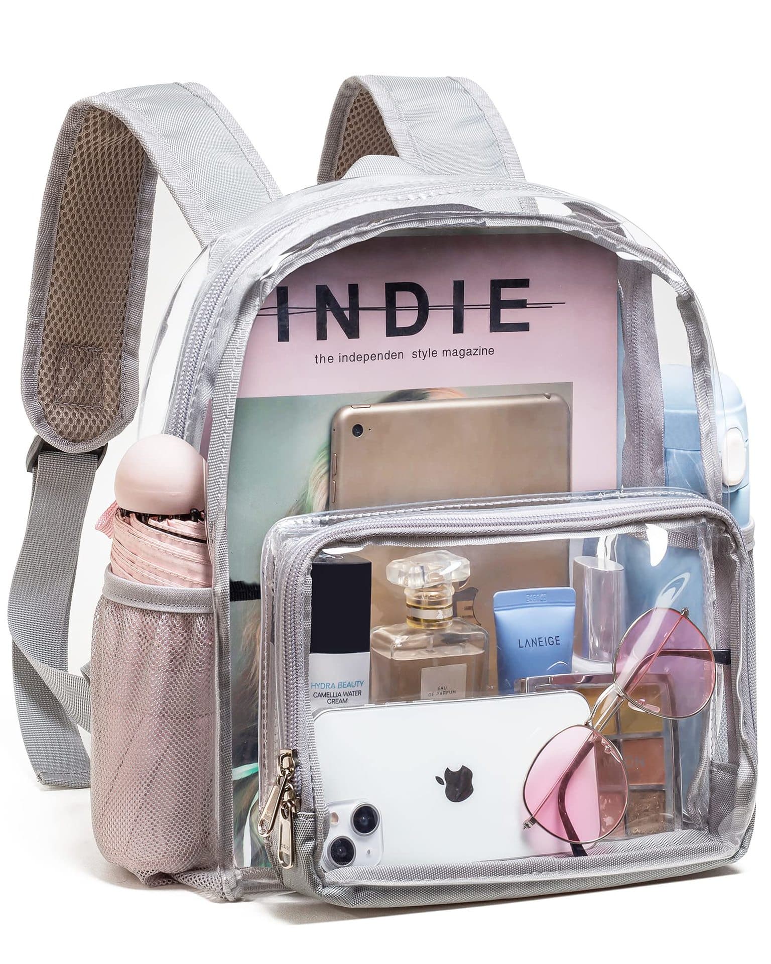 Clear Backpack Casual Daypack PVC Book Bag Clear Backpack Casual Daypack PVC Book Bag