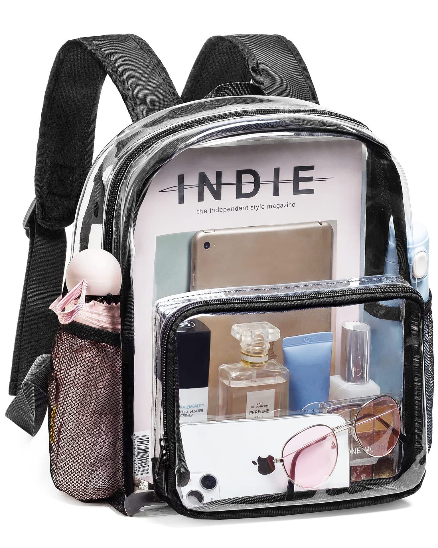 Clear Backpack Casual Daypack PVC Book Bag Clear Backpack Casual Daypack PVC Book Bag