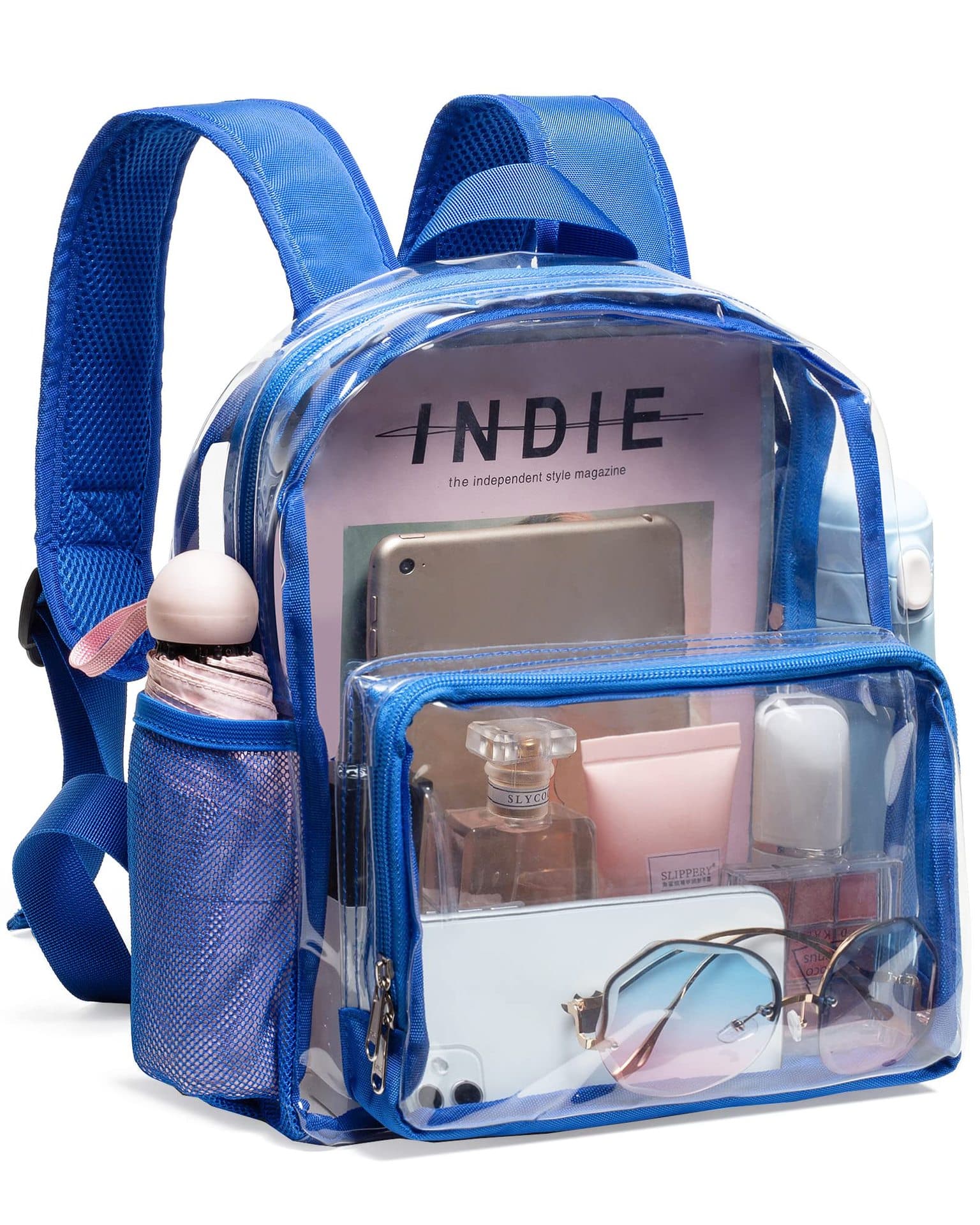 Clear Backpack Casual Daypack PVC Book Bag 