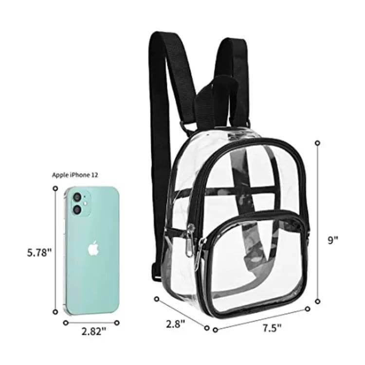 Small Clear PVC Backpack 