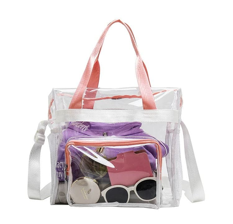 PVC Clear Transparent Crossbody Bag Handbag Shoulder Bag