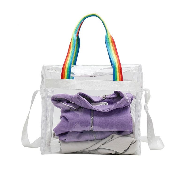 PVC Clear Transparent Crossbody Bag Handbag Shoulder Bag