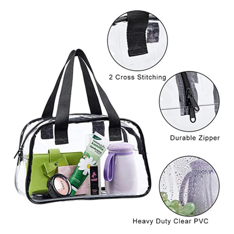 PVC Handbag Transparent Beach Bag Purse 