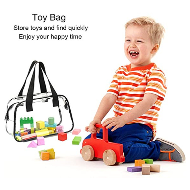 PVC Handbag Transparent Beach Bag Purse 