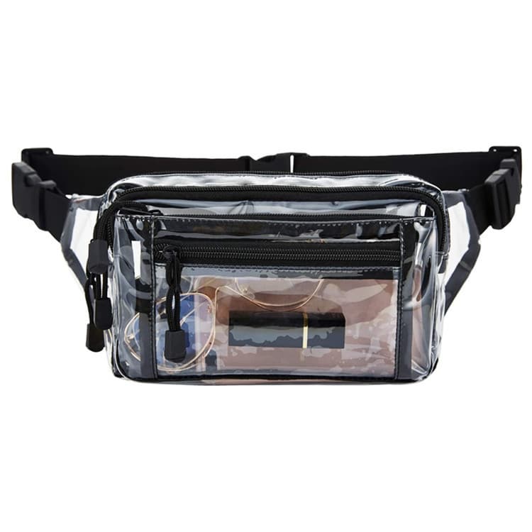 Clear PVC Fanny Pack Waist Bag for Travel Running Hiking