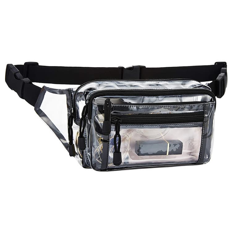 Clear PVC Fanny Pack Waist Bag for Travel Running Hiking Clear PVC Fanny Pack Waist Bag for Travel Running Hiking
