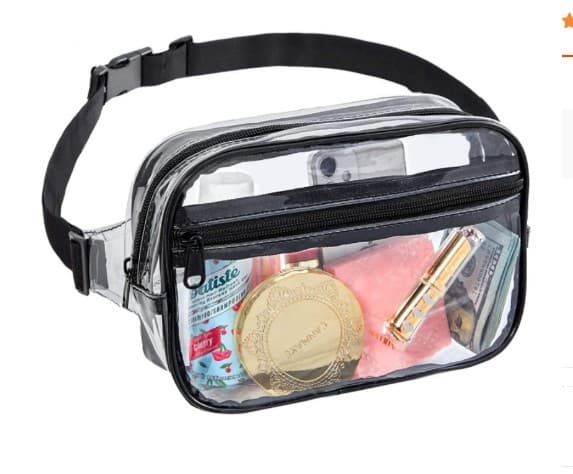PVC Waist Pouch Bag Transparent Fanny Pack